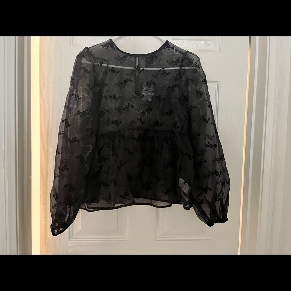 Forever 21 Organza Blouse - brand new- Small